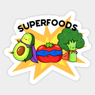 Superfoods Cute Food Veggie Pun Sticker